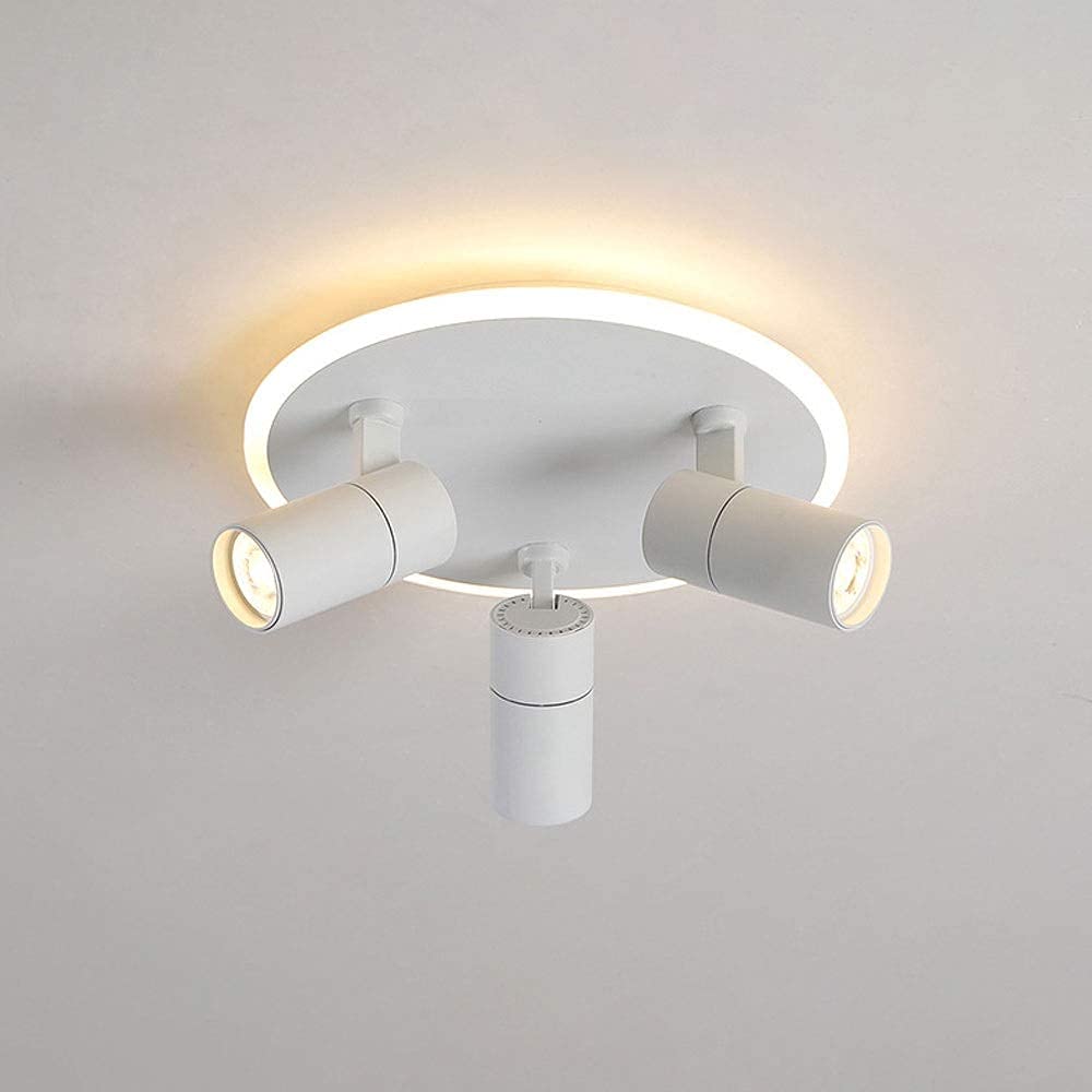 Spot Encastré Led Pour Plafond, Éclairage de Surface, Spots Modernes, Lampes D'Accentuation, Éclairage Sur Rail Encastré Pour Îlot de Cuisine, Couloir, Vestiaire, Avec Tête Orientable/1 Lumière-6000/3