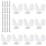 HobbyPark Nylon Control Horns W13×L18×H25mm T-Style with 4 Adjustment Positions and Screws for RC Plane Scale Models Accessories (Set of 10) (with Screws M2x14mm)