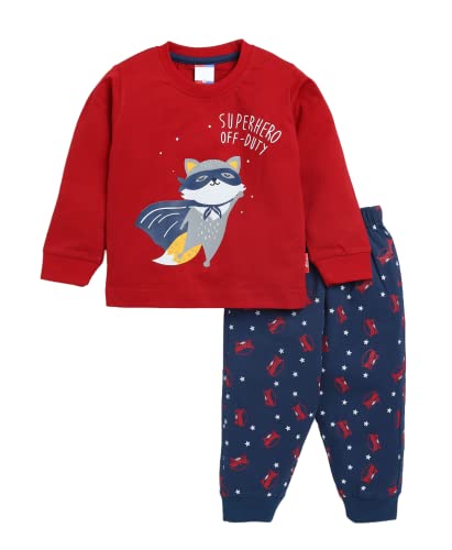 Image of BABA AND BABY Long Sleeves Round Neck T-Shirt and Pant Set for Baby Boys