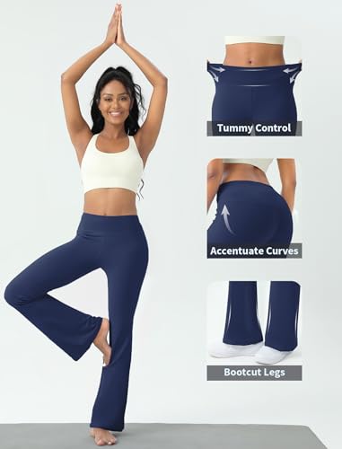 Image of AB-Eleven Women's Yoga Pants Bootcut Flare Leggings Bell Bottom Leggings