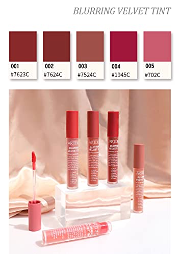 Artdeli Blurring Velvet Lip Tint, Pantone Color, Cherry Scent, Moisture, Soft Silky, Matte Finish, Long Lasting (002 Just Feeling Bear Brick) #TOP4