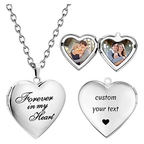 PHOCKSIN Custom Heart Locket Necklace Cover