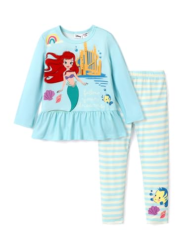 Image of Disney Minnie Mouse Frozen Princess Marvel Toddler Girls Clothes Long Sleeve Sweatshirt + Leggings 2pcs Outfits Set 2-6Y