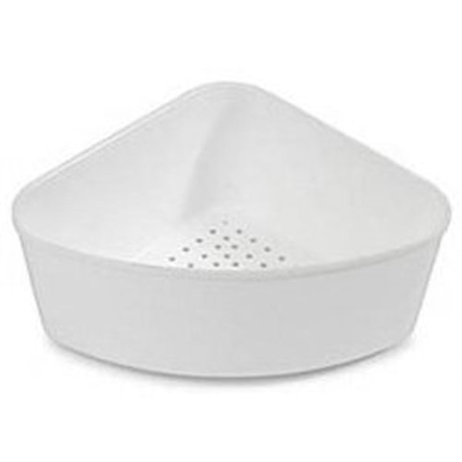 Better Houseware Triangular Kitchen Sink Drain Basket for Food, Sink Food Catcher Basket for Washing Vegetables & Fruits Corner Sink Strainer