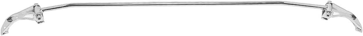 Front Engine Upper Suspension Strut Bar Tower Brace Compatible with 2014-2025 Audi A3 Steel Silver Polished Coated