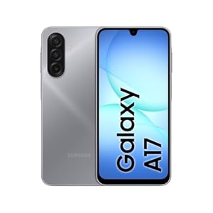 Samsung Galaxy A17 4G, AI Smartphone, Slim 7.5mm Frame, Large Screen Unlocked Phone, 50MP Camera, 128GB Storage, 4GB Memory, 5000 mAh Battery, Grey, 3 Year Samsung Extended Warranty (UK Version)