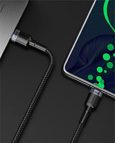 Cabo Usb-C 2 Pontas 100W Fast Charge Ultra Potente PD 2.0 com 2 Metros Baseus
