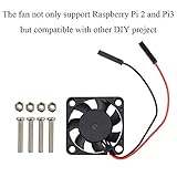 AOICRIE 4Pcs for Raspberry Pi 4 Quiet Fan, DC 5V 3.3V Brushless CPU Cooling Fan with for Raspberry Pi Heatsink for Raspberry Pi 4B / 3B+ / 3B/ Zero/Zero W or Other Robot Project - Image 2