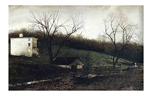 Impression d'art encadrée Andrew Wyeth Evening At Kuerners Petite