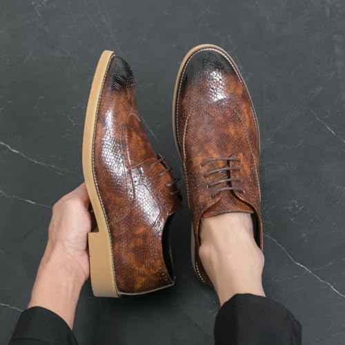 Men's Casual Oxfords Plain Toe Business Formal Dress Shoes Black Men's Loafers & Slip-Ons Brown Men Loafers2