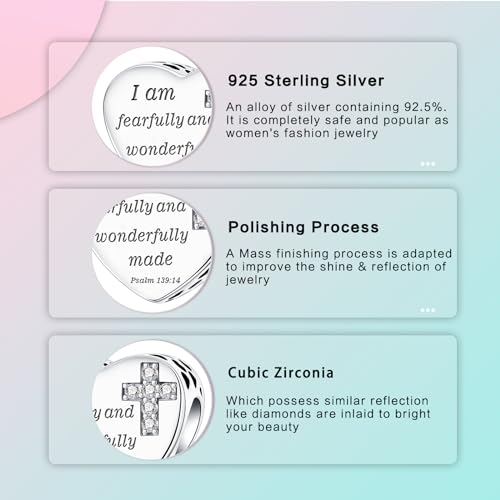 Image of LUXILLA Love You Best Friend Grandma Wife Heart Charm 925 Sterling Silver Charms Fit for Bracelets Necklace Jewelry Gift for Women