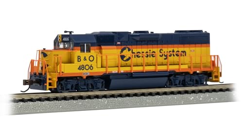 Bachmann Trains - GP38-2 DCC Ready Diesel Locomotive - Chessie System® #4806 with Dynamic Brakes - N Scale