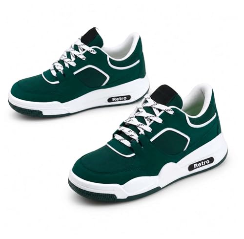 Image of CHICAGO-01 Stylish Casual Mid Top Sneaker and Trendy Shoes with Laces for Men & Boys, Perfect, College, Parties and Outings, Lightweight, Comfortable, and Durable for All-Day Use