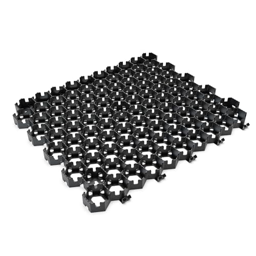 Vodaland - HEXpave Grid - 1" Depth Permeable Paver System - 27,000 lbs Load Class - DIY Patio, Walkway, Shed Base, Light Vehicle Driveway and Much More! (65 Sq Ft)