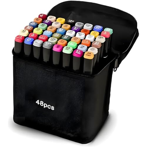 Bobbie Goods: Sucesso Mundial dos Livros de Colorir – Saiba Como Identificar o Original 5 Kit com 48 Canetas Marcadoras para Colorir 48 Cores Conjunto Prof...