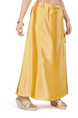 Image of Madhu Fashion Women's Satin Saree Petticoat Saree Underskirt