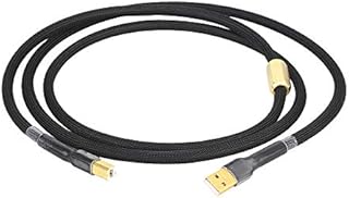 HiFi USB Cable 4N OFC USB2.0 A-Male to B-Male Digital Audio DAC Cable, Professional USB Cord Wire (1.6FT/0.5M)