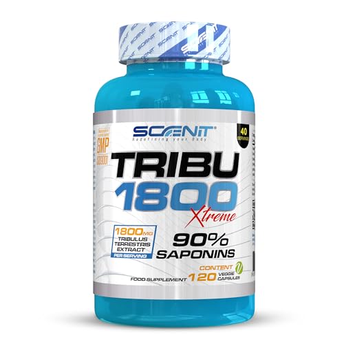 TRIBU 1800-1800 mg de Tribulus Terrestris par dose quotidienne avec 90% de saponines - 120 gélules végétales