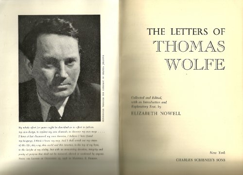 The Letters of Thomas Wolfe B0007HYRVO Book Cover