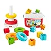 Fisher-Price GRF11 – Fisher-Price Baby’s eerste blokken en Kleurenringpiramide, cadeauset