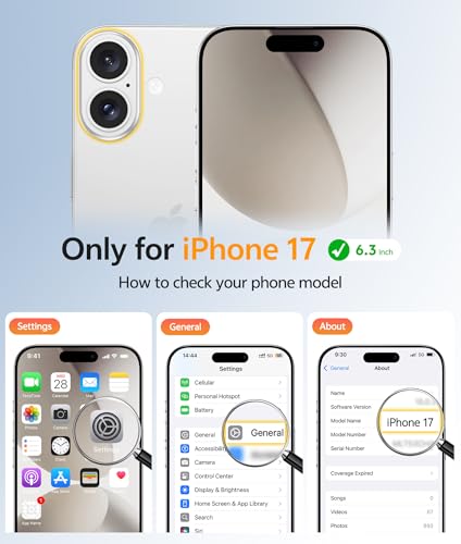 Image of FNTCASE for iPhone 17 Case: [Compatible with Magsafe] Translucent Matte Cases with [Full Camera Protection] [Screen Protector] Military Grade Shockproof Protective Phone Cover - Off White