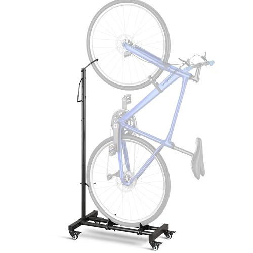 Sttoraboks Vertical Bike Parking Stand - Adjustable Height for 29'Wheels, Space-Saving & Freestanding Bike Rack for MTB/Road Bikes,No-Drill Installation Indoor Bike Storage for Apartments & Garages