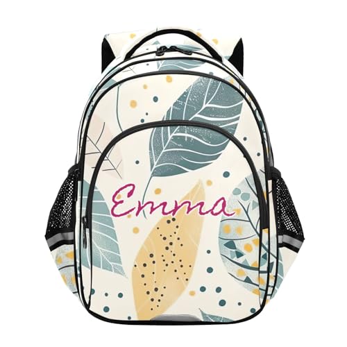 Sac à dos d'école personnalisé beige pour garçons et filles de 6 à 12 ans