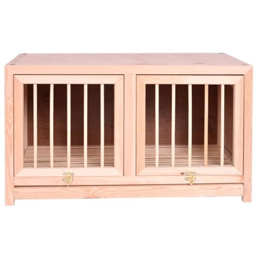 Volière portable pour pigeons voyageurs en bois de pin à cloisons