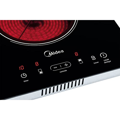 Midea, Cooktop Vitrocerâmico 2 Bocas