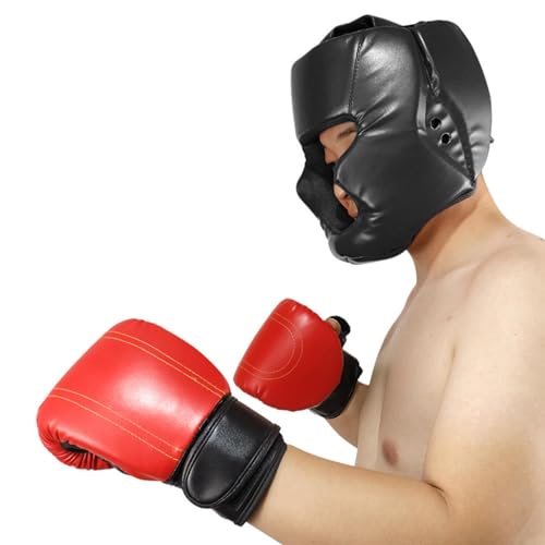 MMA Muay Thai - Funda para cabeza de boxeo (talla ajustable, para Sparring Grappling Artes Marciales Kickboxing Taekwondo Karate BJJ Training