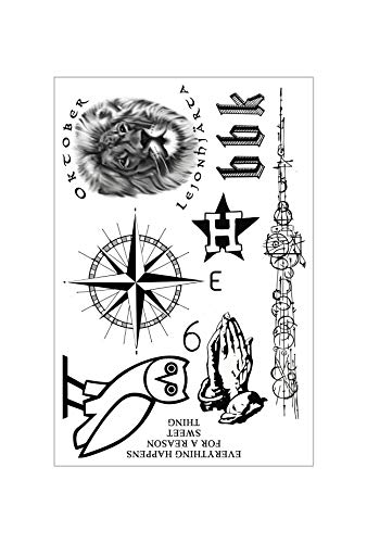 Drake Inspired Temporary Tattoos Sheet #TOP2