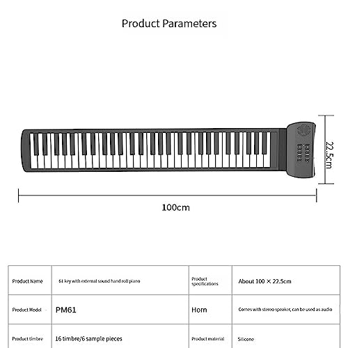 Piano Pliant Portable Roulé À La Main, 16 Timbrels, 61 Touches, Clavier En Silicone Respectueux De L’environnement, Convient Aux Débutants, Anniversaire, Cadeaux De Noël. - Les Beatles, Paul McCartney, John Lennon, RIngo Starr, George Harrison Piano Pliant Portable Roulé À La Main, 16 Timbrels, 61 Touches, Clavier En Silicone Respectueux De L'environnement, Convient Aux Débutants, Anniversaire, Cadeaux De Noël. – Image 8