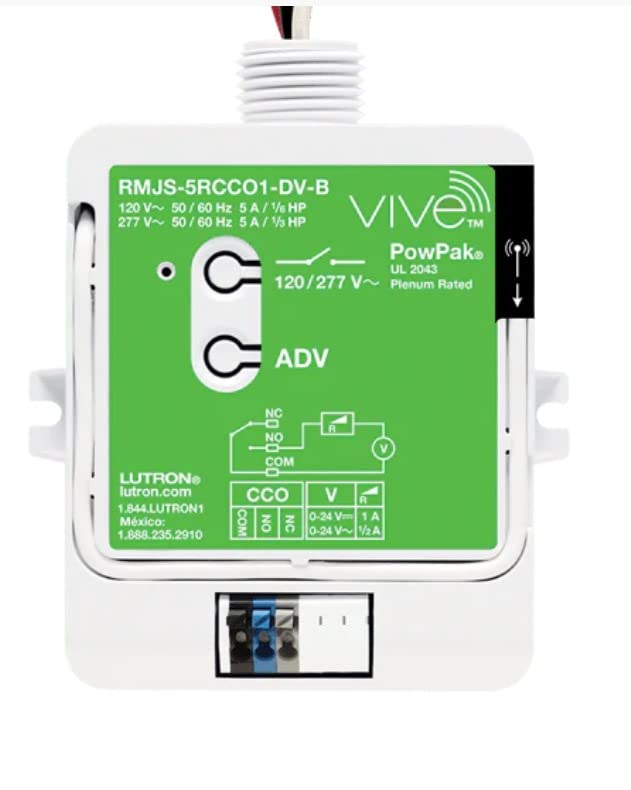 Lutron RMJS5RCCO1DVB Pro Lighting Carries The PowPak RF 5A Relay