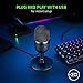 Razer Seiren X USB Streaming Microphone: Professional Grade - Built-in Shock Mount - Supercardiod Pick-Up Pattern - Anodized Aluminum - Classic Black
