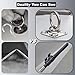 Bytcew Extendable Attic Pull Down Hook, Ladder Door Stairs Puller System Kit Rod Pole, Replacement for Ropes Cord String with Stainless Steel Ring Handle