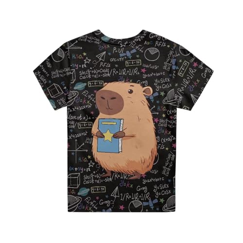 Image of Xhuibop Kids Tshirts Girls Boys 3-16 Years Summer Clothes for Teens Loose Fitting Tops