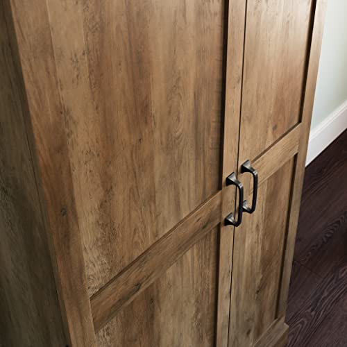 Image of Sauder Miscellaneous Storage 2-Door Swing Out Storage Cabinet /Pantry Cabinet, Rural Pine Finish