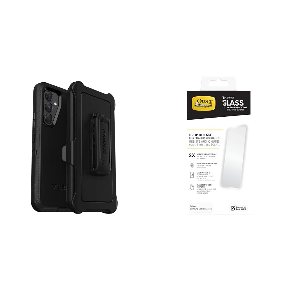 Coque Galaxy A54 5G Otterbox Defender pour éviter les écrans brisés noirs - 4