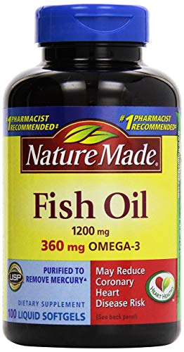 Image of Nature Made Fish Oil Omega 3 Supplements, 1200mg Softgels, 100 Softgels