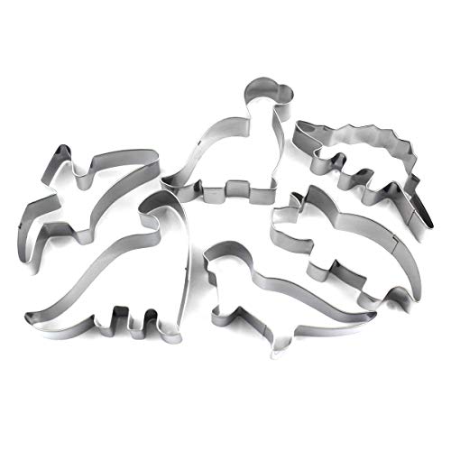 Eoonfirst Cookie Cutters Dinosaur Cookie Cutter Set of 6