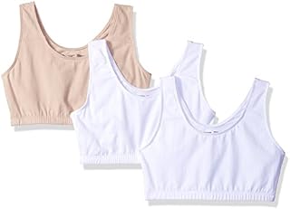 Fruit of the Loom Womens Built-up Sports Bra, 44 (Pack of 3)