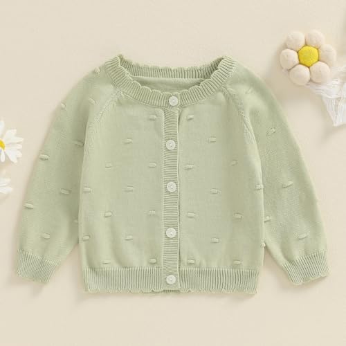Girls Autumn Knit Sweater Long Sleeve Solid Color Button Up Cardigan Knitwear Coat2
