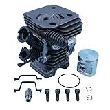 Kit guarnizioni collettore aspirazione pistone cilindro Nikasil 42mm per parti di ricambio motosega Husqvarna 445 450 Rancher 445e 450e II