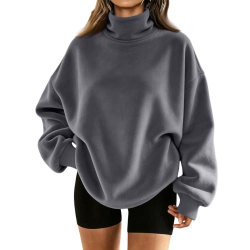 Mock Neck Plus Size Sweatshirts for Women Tops Pullover Tops Baggy - image 1