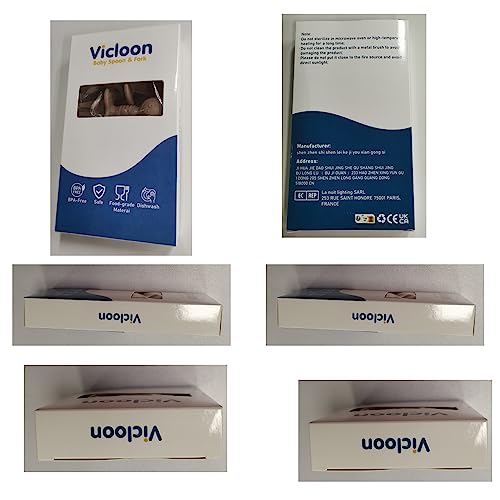 Vicloon Cucchiaio da Bambino Forchetta per