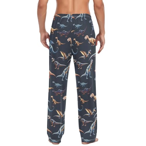Dinosaurs Black Men's Pajama Pants for Men Lounge Pants Pajama Bottoms Soft Long Sleep Pant Lightweight2