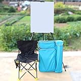ADITAM Reise-Staffelei für Erwachsene, farbige Rucksack-Staffelei, enthält 1 Skizzen-Klappstuhl, 1 Aluminium-Staffelei, 1 Zeichenbrett aus Holz, 1 Rucksack