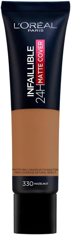 L’Oréal Paris INFAILLIBLE 24H matte cover foundation #330-hazelnut