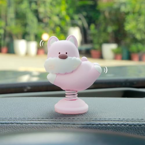 COGEEK Swinging Schnauzer Car Dashboard Decoration, Shaking Car Center Screen Ornament, Cute Decor Gift for Office Home Garden