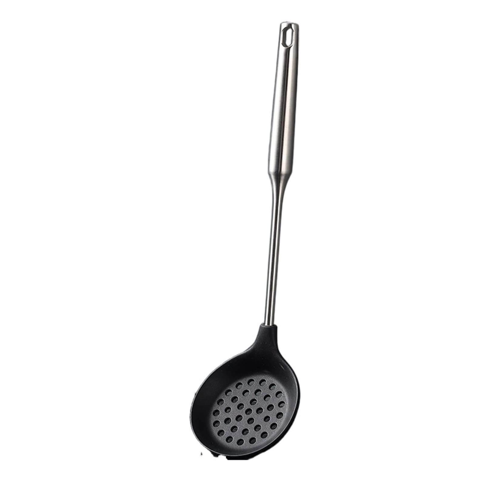 spatole Spatola for friggere in Silicone Manico in Acciaio Inossidabile for Uso Alimentare Set di Utensili da Cucina Antiaderente Spatola da Cucina(Leaky Spoon)